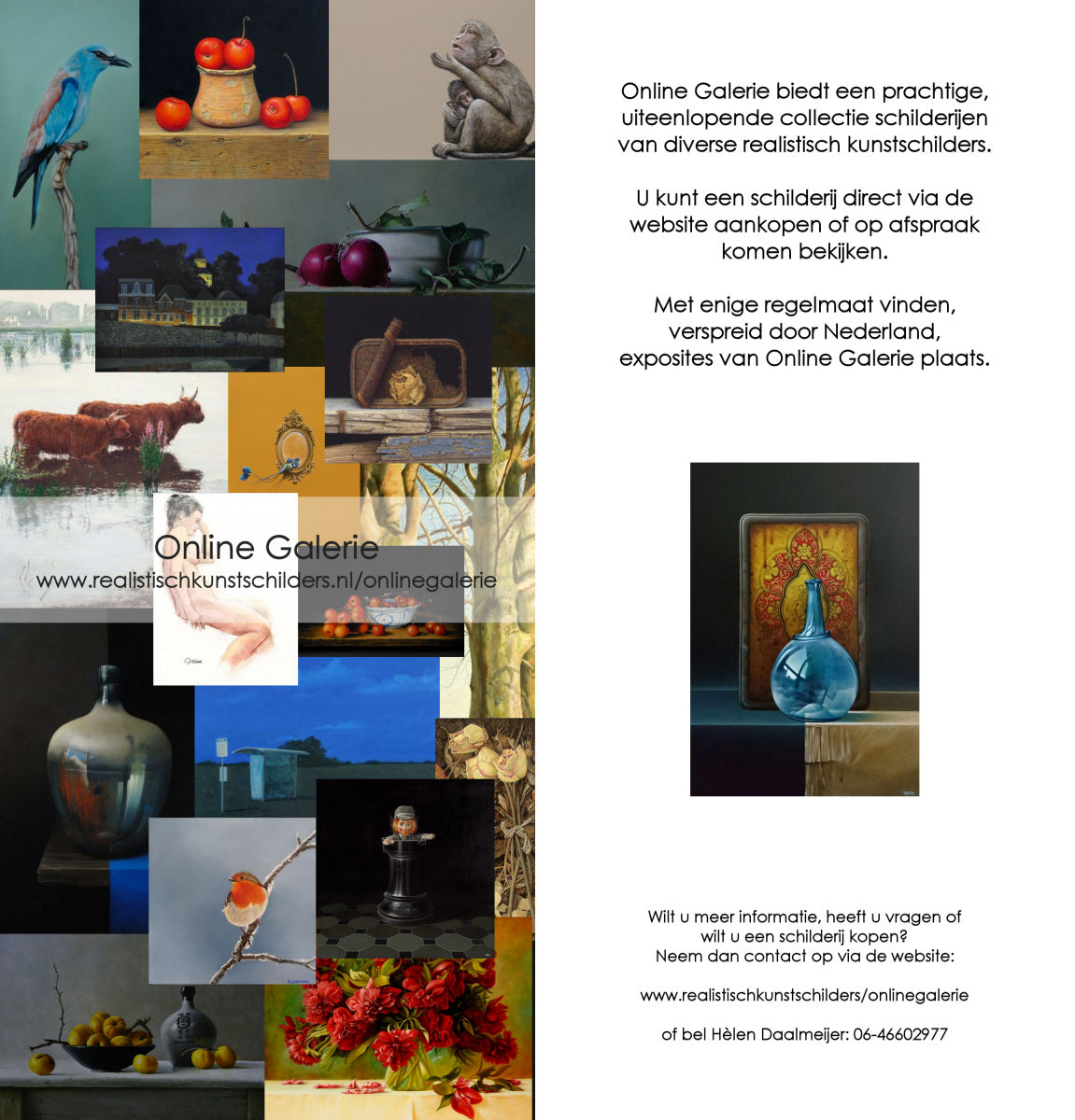 Online Galerie, Vlaardingen - voor- en achterzijde flyer